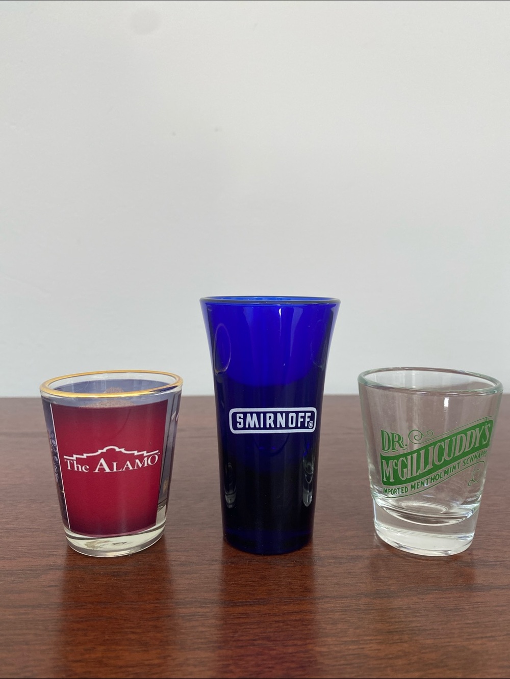 Set Of 3 Shot Glasses Mini Glasses